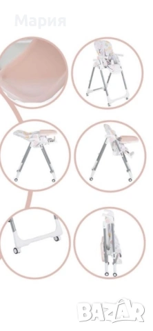 Стол за хранене Bueno Moni, розов, 0 месеца +, снимка 2 - Столчета за хранене - 54236225