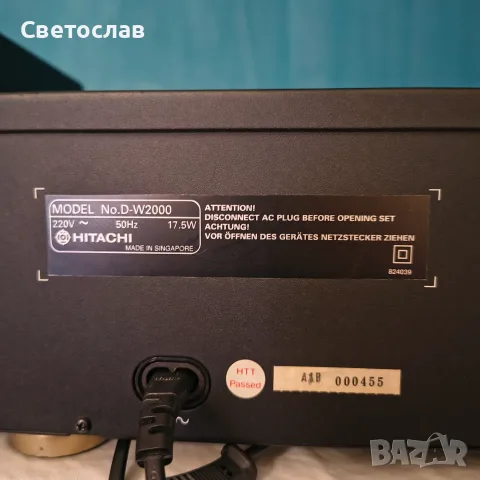 HITACHI cassette deck D-W2000, снимка 7 - Декове - 56105824