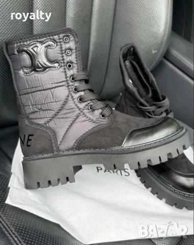 Celine черни дамски боти , снимка 3 - Дамски боти - 51870900