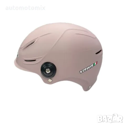 Каска за мотор,СКУТЕР с визьор, Розов мат, снимка 2 - Аксесоари и консумативи - 49827967