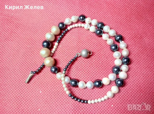 АРИСТОКРАТИЧНО СТАРО ПЕРЛЕНО КОЛИЕ ПОСРЕБРЕНО РЪЧНА МАЙСТОРСКА ИЗРАБОТКА 18021, снимка 8 - Антикварни и старинни предмети - 47315779