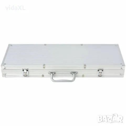 vidaXL Покер комплект с 500 чипа, алуминий, снимка 4 - Настолни игри - 56147747
