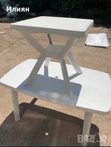 Пластмасова маса градинска или за къмпинг, снимка 2 - Градински мебели, декорация  - 49471526