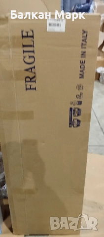 Шкаф за баня – бял гланц, 140×35×20 см – вакуумно ламиниран, със забележки, снимка 11 - Шкафове - 52564441