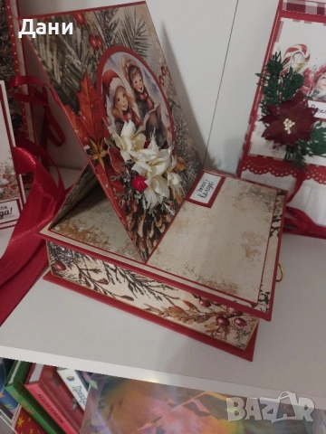 Коледна рамка и коледни картички с място за шоколад(пари), снимка 6 - Други - 52380500