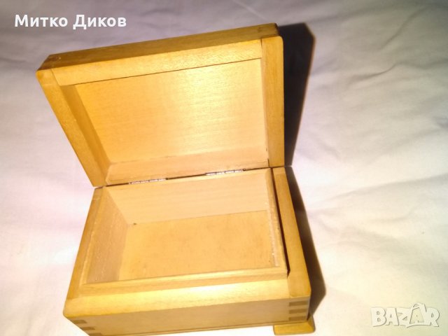 Дървени кутии за бижута и други неща  байцвана и лакирана от соца нови-100х70х55мм, снимка 12 - Колекции - 30698856