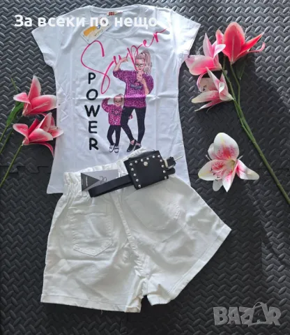 Дамски Летен Комплект Тениска И Къси Панталонки👚🩳Дамски Къс Екип Код VL-69, снимка 3 - Спортни екипи - 50341060
