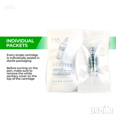 Игли за микронидлинг, съвместими с Dr. Pen M7S & M8 Ultima, 42 пина, комплект от 20 бр, снимка 6 - Други стоки за дома - 53285254