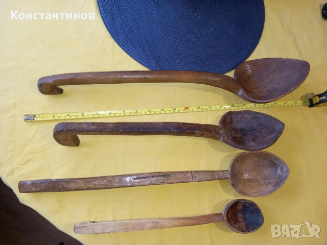 Стари дървени лъжици, снимка 2 - Антикварни и старинни предмети - 51468465
