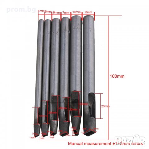 правоъгълни замби, щанци, кожарска, сарашка замба, правоъгълна, снимка 3 - Други инструменти - 31345852