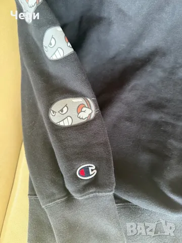 Юношески пуловер “Champion“ с щампи на Супер Марио, снимка 6 - Пуловери - 49791734