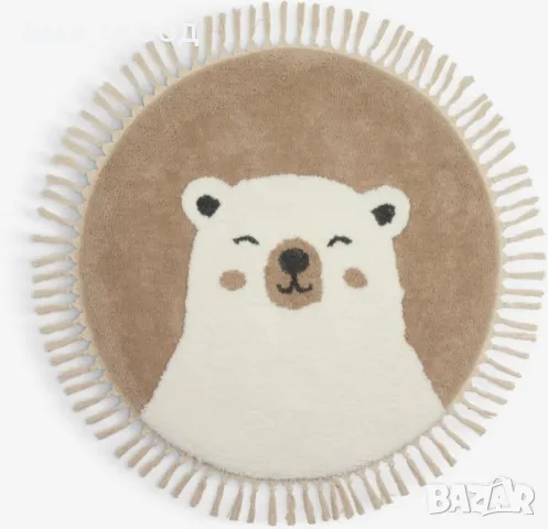 Кръгъл детски килим "Мече"