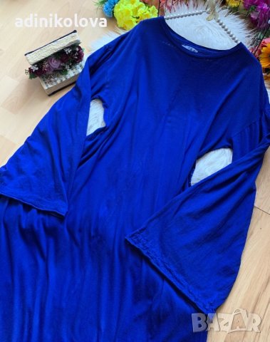 Дълга памучна рокля Зара, снимка 2 - Рокли - 38419807