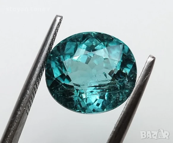 Индиголит турмалин с интензивен цвят 3.74кт.! Сертифициран! Нов!, снимка 7 - Други - 50542363