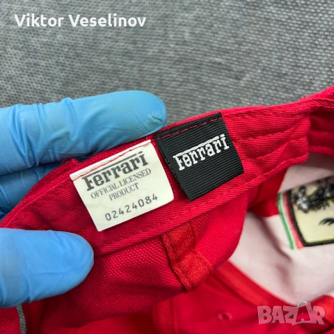 Vintage 1999 Ferrari Cap Шапка с Козирка Ферари 90-те Ретро, снимка 5 - Шапки - 54291043