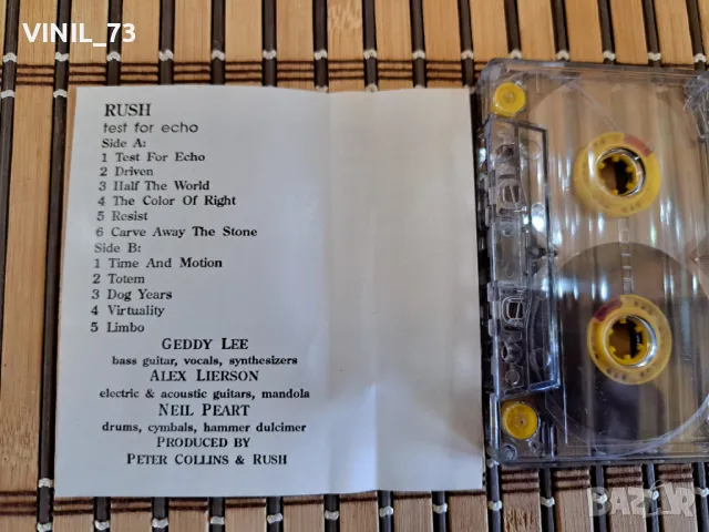 Rush – Test For Echo, снимка 3 - Аудио касети - 48783143