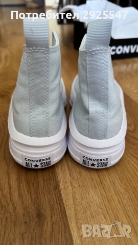 Кецове на платформа Converse 35 номер светло сини, снимка 4 - Кецове - 52400799