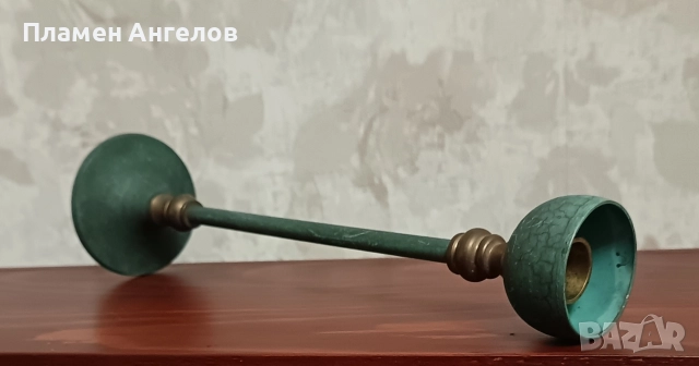Винтидж, ретро месингов свещник. , снимка 3 - Декорация за дома - 52684611
