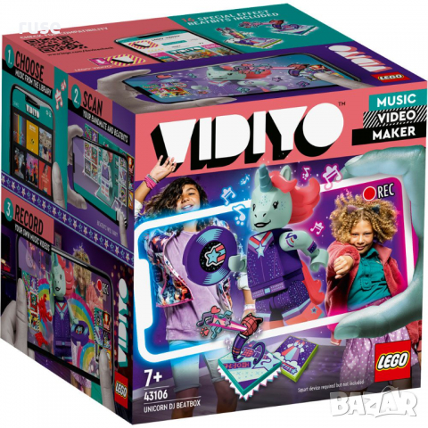 НОВИ! LEGO® VIDIYO™ 43106 - Unicorn DJ BeatBox, снимка 1 - Конструктори - 36405874