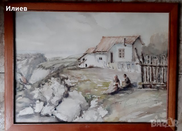 Стари около 1940 г.картини,картина Авторски, снимка 4 - Картини - 39541491