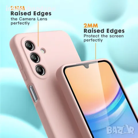 Матов Силиконов Кейс за Samsung Galaxy A26 - Розов, снимка 4 - Калъфи, кейсове - 49978469