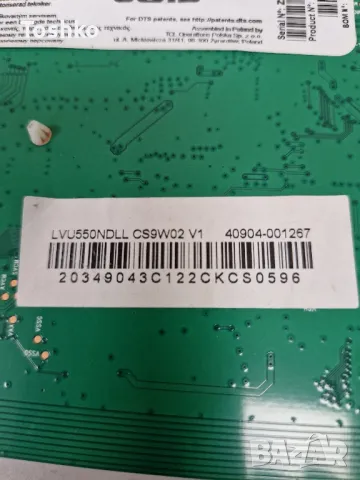 TCL 55C635 MAIN BOARD 40-R51MG8-MAC2HG POWER BOARD 40-L17CW2-PWC1ZG PANEL LVU550NDLL, снимка 4 - Части и Платки - 48881357