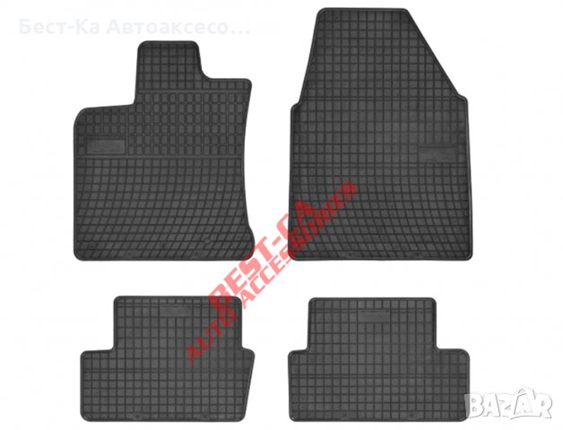 Висококачествени гумени стелки FROGUM Nissan Qashqai 2007-2013 4 части черни