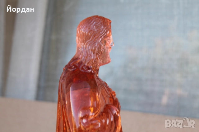 Стъклена фигура на ''Иисус Христос'' , снимка 7 - Антикварни и старинни предмети - 51795956