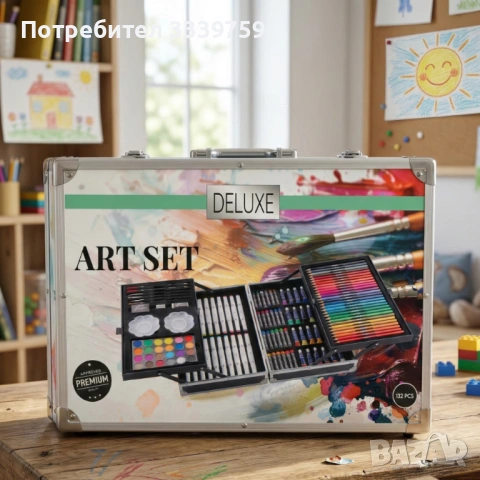 комплект за рисуване 132 ласти или арк куфар 180 части, снимка 15 - Рисуване и оцветяване - 53911145