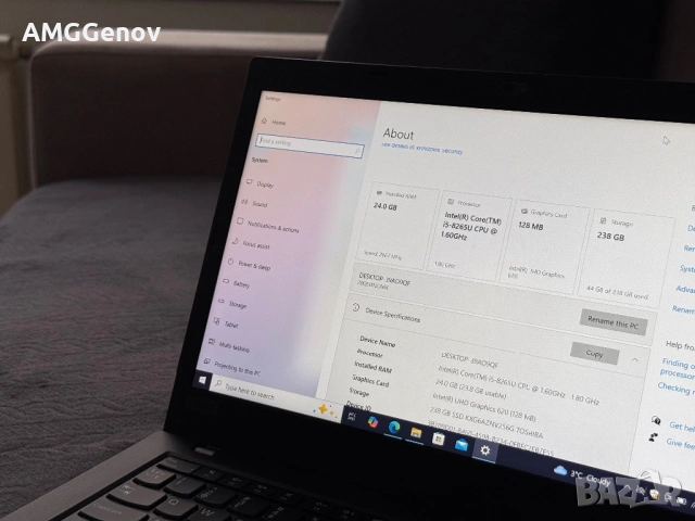 14’FHD IPS/24GB DDR4/Intel Core i5-8265u/Lenovo Thinkpad L490/256GB , снимка 8 - Лаптопи за работа - 53218470