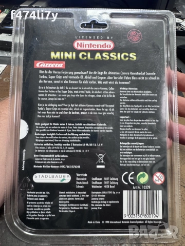 Nintendo Mini Classic Carrera Game 1998 нов, снимка 2 - Nintendo конзоли - 56542758
