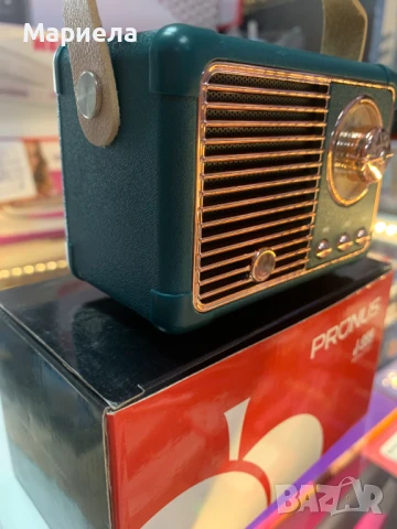 Малко Ретро Радио / Bluetooth / USB / SD / FM / Винтидж Високоговотител, снимка 4 - Bluetooth тонколони - 50531675