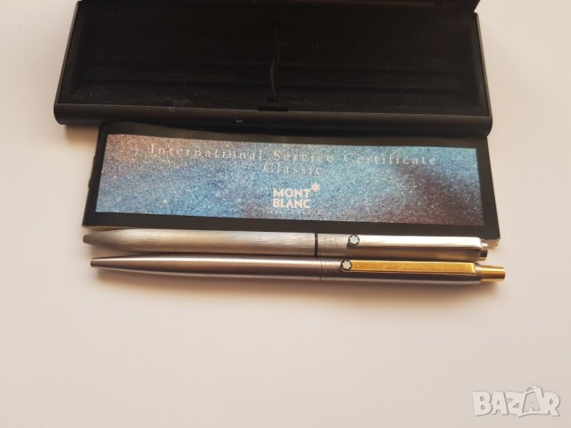 Комплект стари химикалки Montblanc с оригинална кутия, снимка 4 - Колекции - 34237870