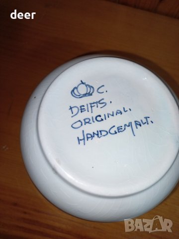 Старинна  порцеланова кашпа ДЕЛФТ, снимка 2 - Вази - 44385600