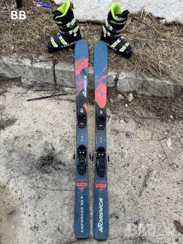 Детски freeride ски Nordica Enforcer 80 140см + обувки Head 25 Mondo размер.