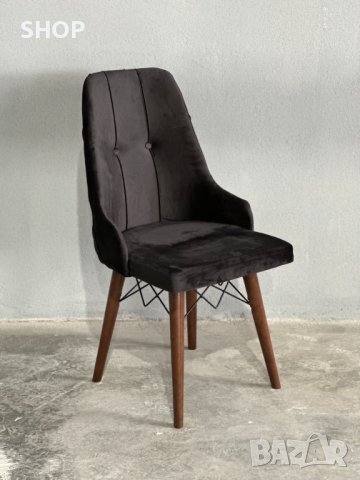 Трапезен стол „Grace“ – Черен , снимка 2 - Столове - 44199442