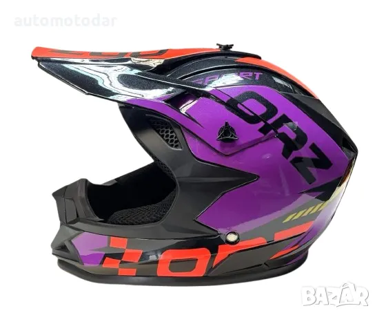 Каска за крос и атв ORZ, снимка 3 - Аксесоари и консумативи - 35478565