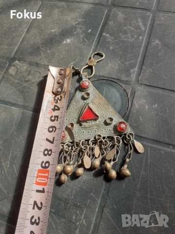 Стар накит - висулка със звънчета - носия, снимка 4 - Антикварни и старинни предмети - 53281266