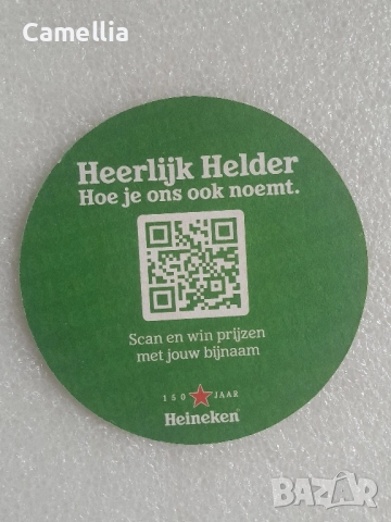 Подложка за бира Heineken , снимка 2 - Колекции - 52889943