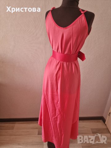 НОВА! Рокля сатен в цикламено/фуксия - 45,00лв., снимка 4 - Рокли - 42614311