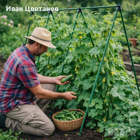 Градинска рамка тип пергола - издръжлива и устойчива - 4 броя