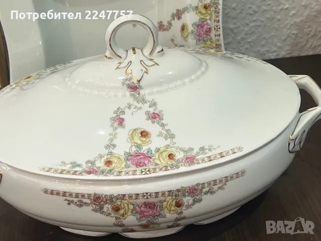 Терин с купа стар порцелан Bavaria, снимка 1