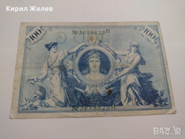 Райх банкнота - Германия - 100 марки / 1908 година- 17927, снимка 11 - Нумизматика и бонистика - 31030001
