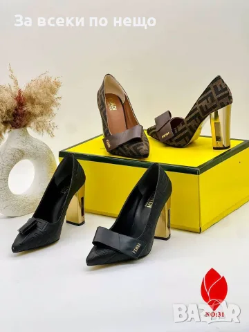 Fendi Дамски Обувки На Дебел Ток Фенди - Различни Цветове Код SEM-481