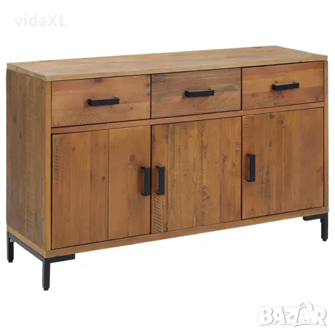 vidaXL Сайдборд, кафяв, 110x35x70 см, борова дървесина масив(SKU: 349919)