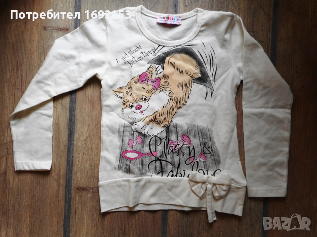 НОВА блуза за момиче - 5-6г / 110-116см, снимка 2 - Детски Блузи и туники - 25142782