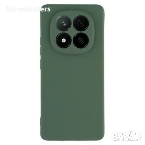 Силиконов кейс iPaky матиран, За Xiaomi Redmi Note 14 Pro 4G, Тъмнозелен