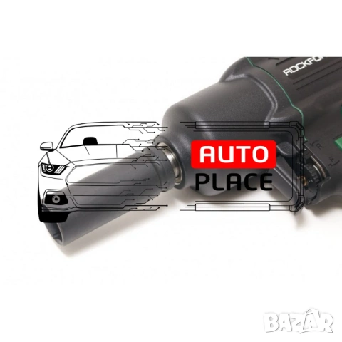 Пневматичен гайковерт с къс шпиндел 1450 Nм 1/2″ RockForce, снимка 5 - Други инструменти - 54048503