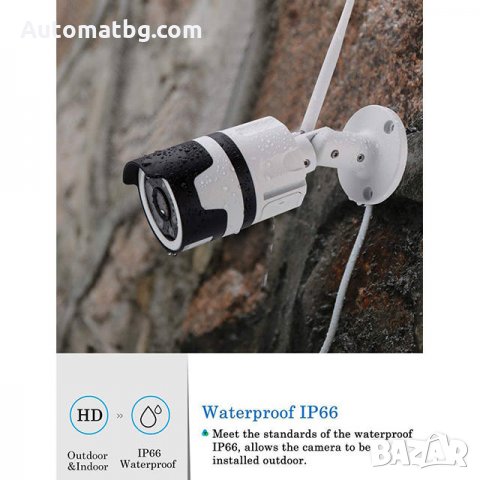 Wifi / IP Смарт камера за Външна употреба Automat, 5MP - IP 66, Full Hd, снимка 4 - IP камери - 29883828