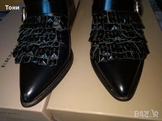 Елегантни обувки  Ermanno Scervino кожа с камъни Swarovski, снимка 9 - Дамски елегантни обувки - 29285897